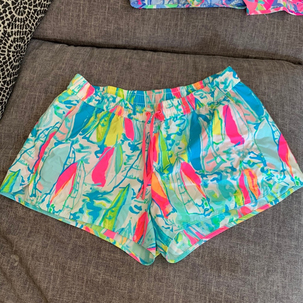 Lilly Pulitzer Run Around Short in Beach and Bae